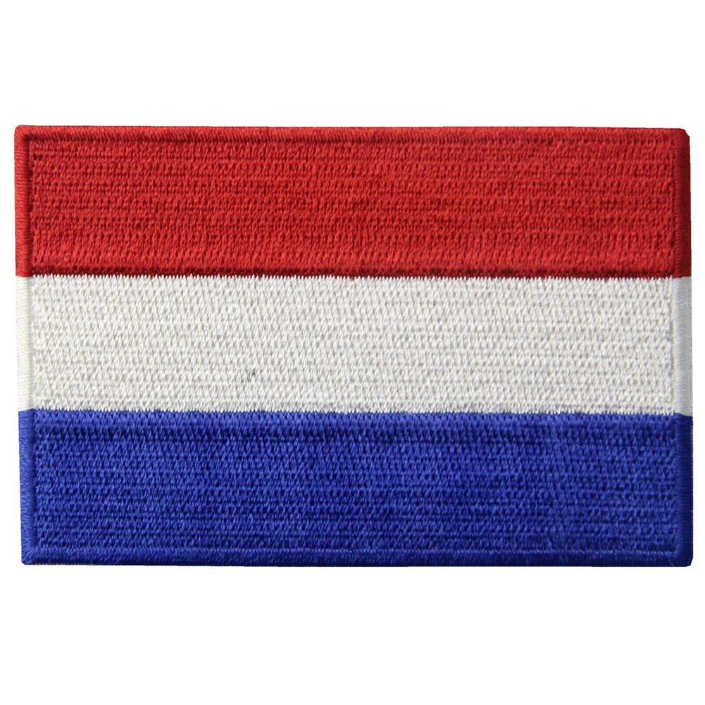 The Netherlands Flag Patch Embroidered Holland National Applqiue Dutch Iron On Sew On Emblem