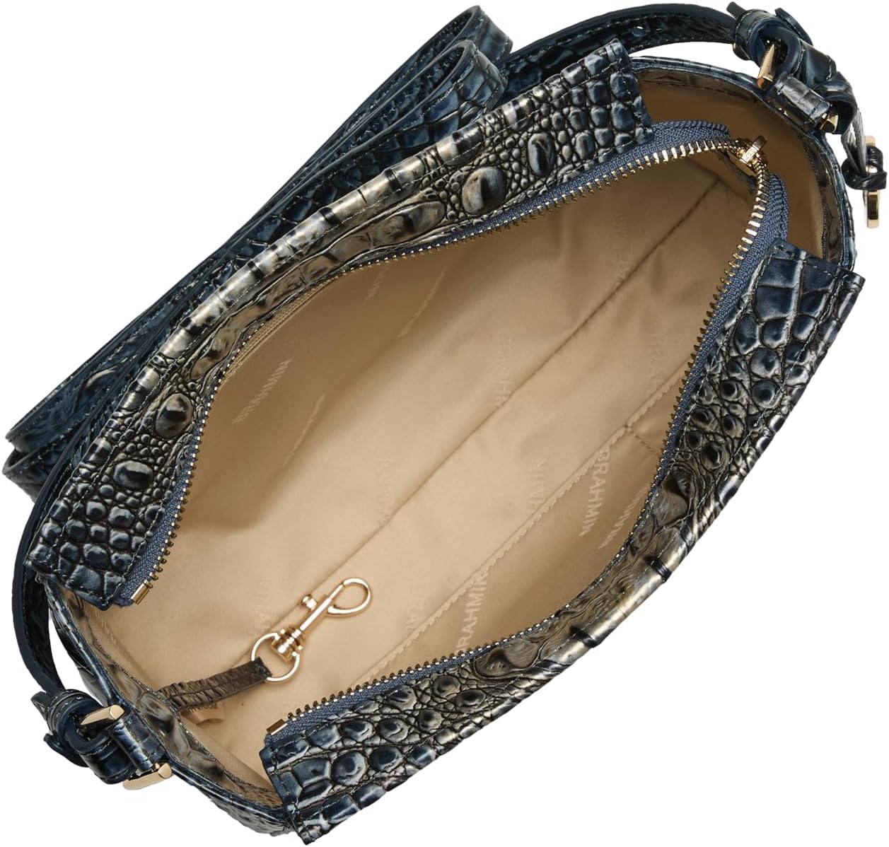 Hillary - Twilight Blue Ombre Melbourne | Genuine Leather, 10.5"W x 7.5"H x 4"D