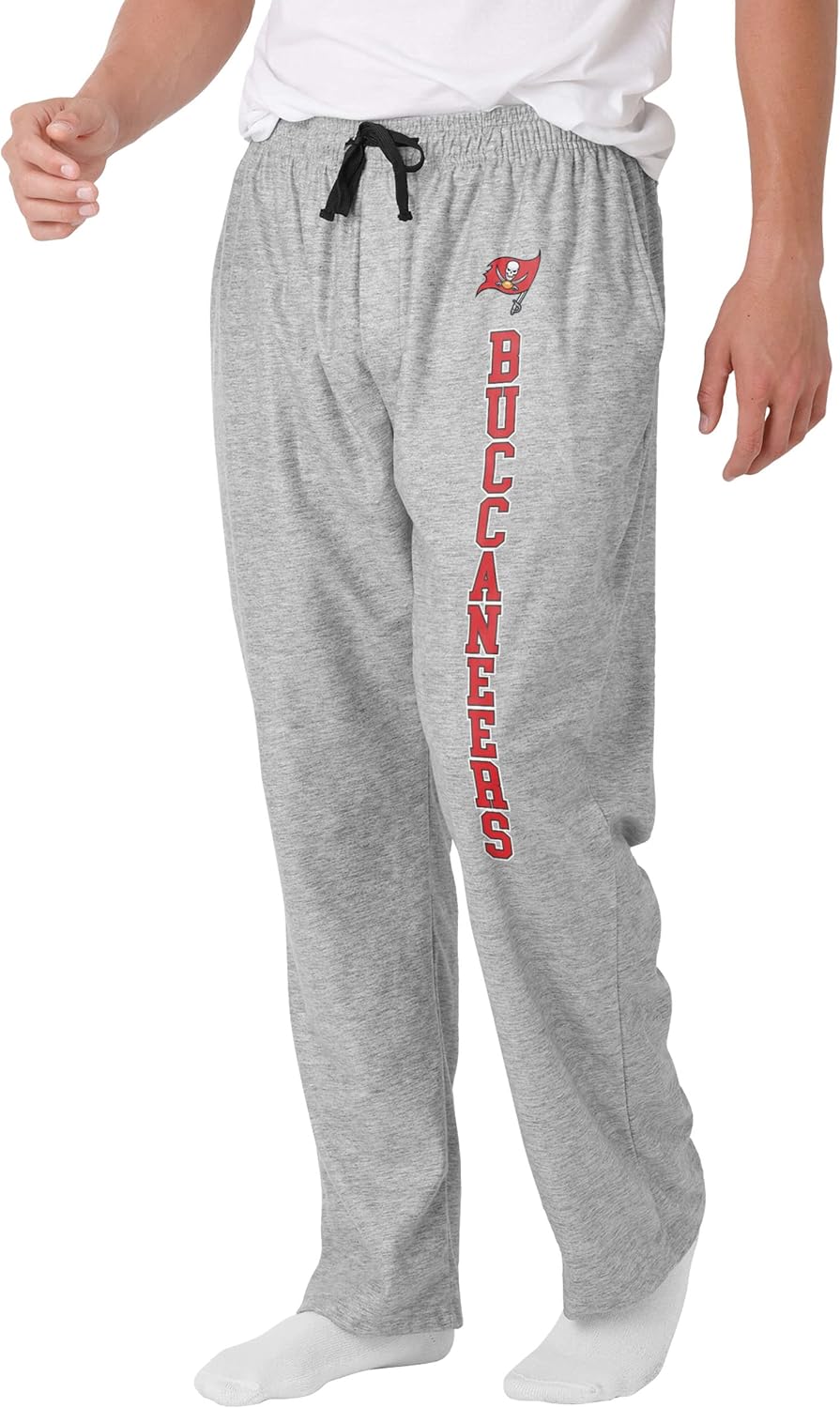 FOCO NFL Mens NFL Team Logo Athletic Gray Lounge Pants