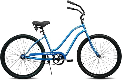 Tracer ACE - Bicicleta crucero de playa de una sola velocidad de 26 pulgadas con freno de posavasos para hombres y mujeres, varios colores