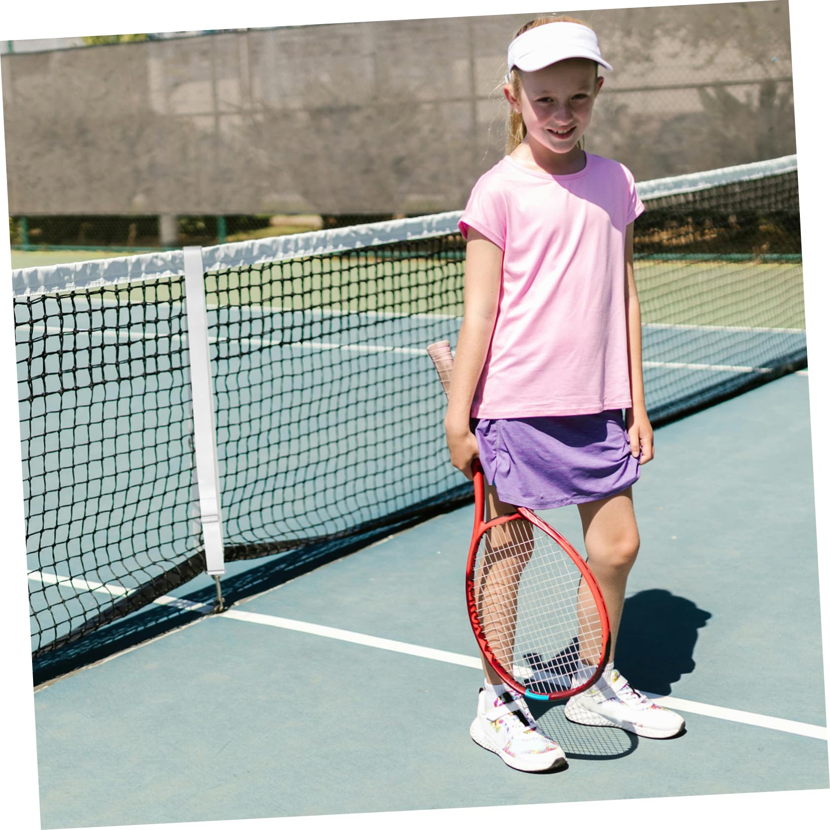 Toddmomy 4 Pezzi Cinghia per Rete Tennis Accessorio Sportivo per Campi Tennis e Badminton Durabilità e Rispetto delle Normative Ufficiali
