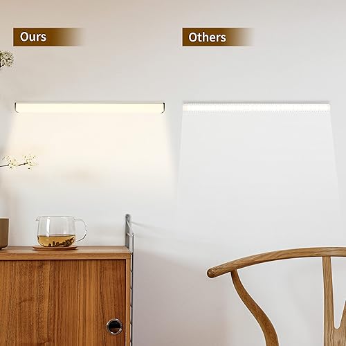 Miniatura 6 de LEPOTEC 64 luces LED enchufables debajo del gabinete con 10 niveles de brillo, barra de luz LED enlazable para cocina, despensa, garaje,