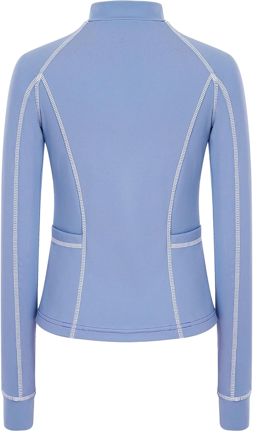 Kids Girls 1/4 Zip Up Sweatshirts Workout Athletic Shirts Outdoor Activities Equestrian Class Outfit