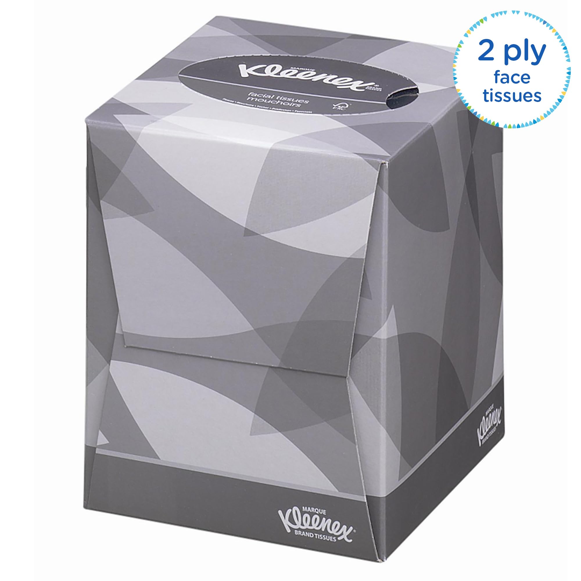Kleenex Facial Tissues 8834 2-Ply FSC Certified 12 x 88 Sheets | Soft & strong tissues white fragrance-free ideal for offices and workplaces 1056 Tissues Total product thumbnail 6