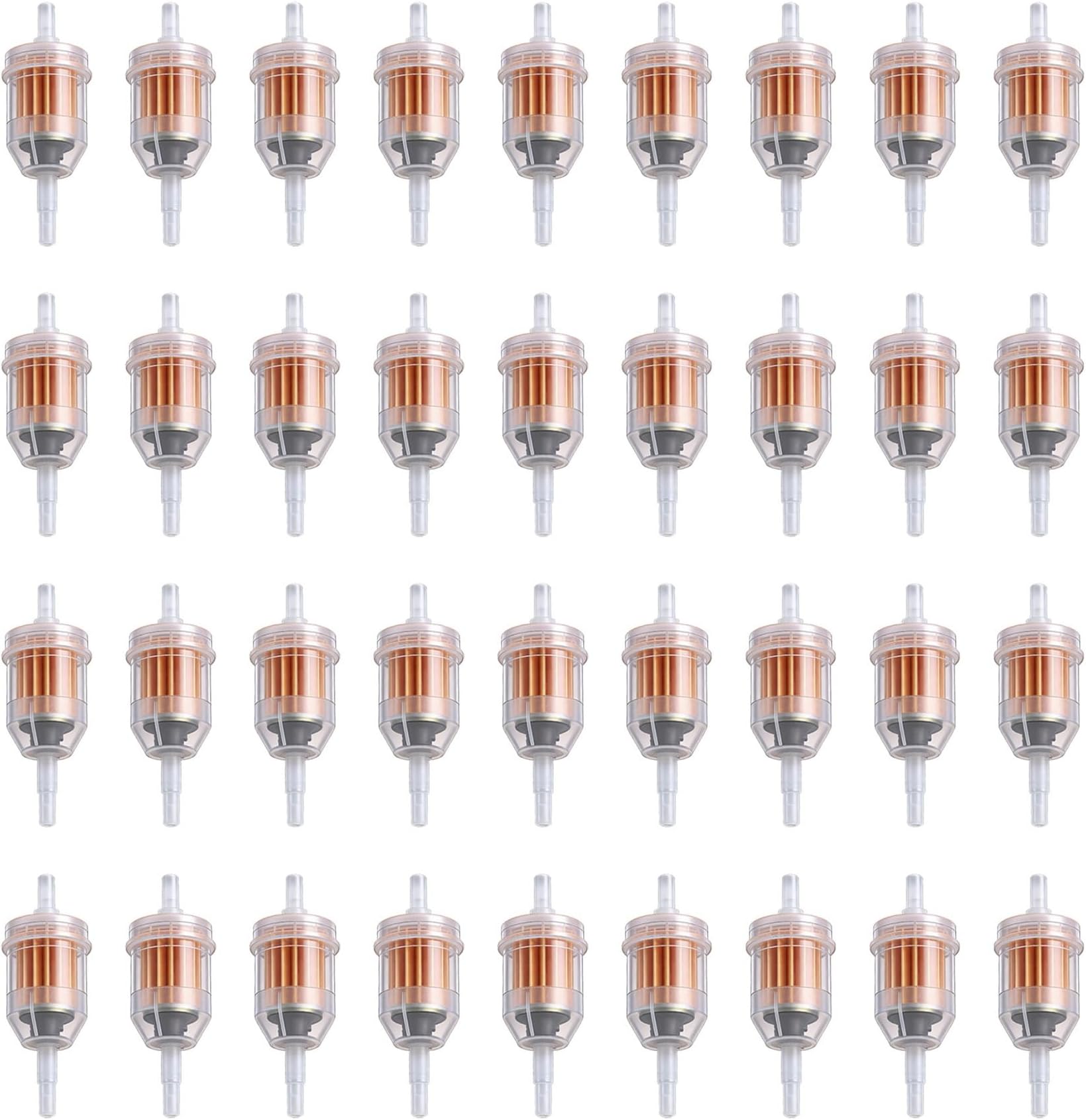 36 Pack Gas Inline Fuel Filter 1/4 x 5/16 Replacement for Briggs Stratton Replacement for John Deere Replacement for Kawasaki