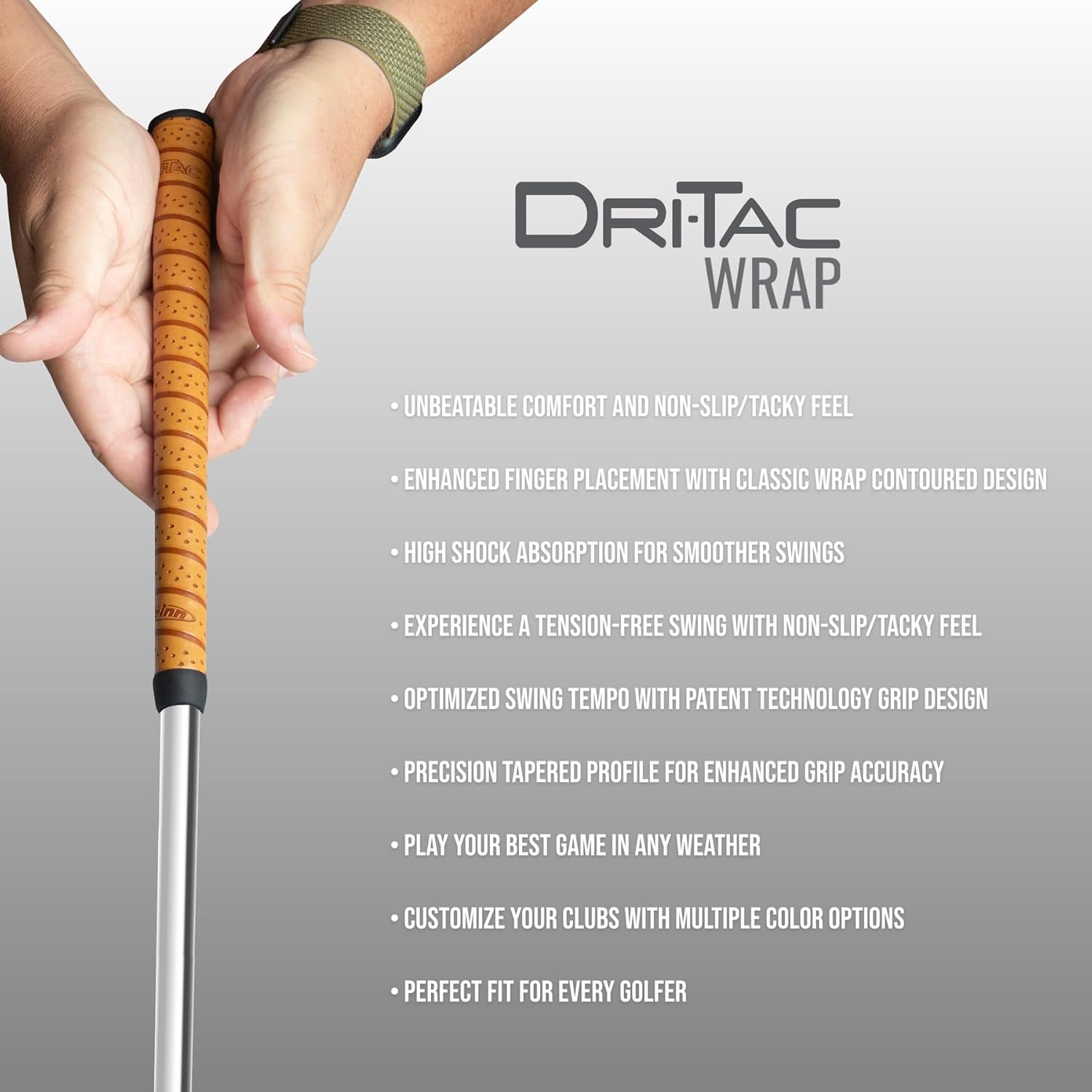 Winn DriTac Wrap Midsize +1/16" Copper Golf Grip Bundle (13 Piece)