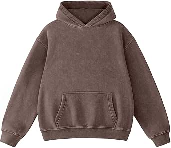 Dnzzs Acid Wash Hoodie for Women Oversized Vintage Sweatshirt