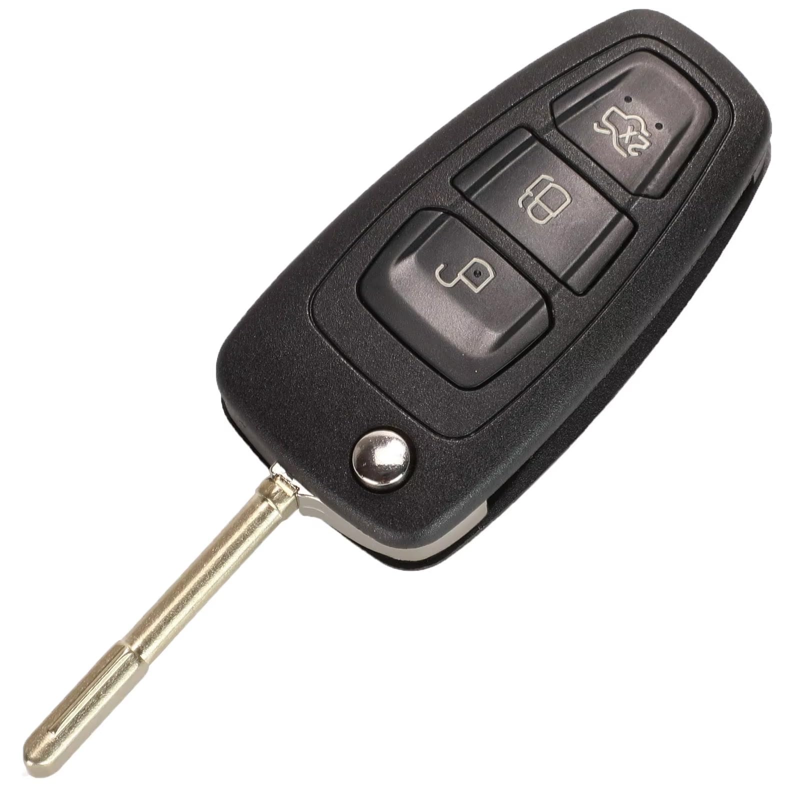 Compatible Con Ford Para Focus 2011 2012 2013 2014 2015 2016 2017 2018 1 Pieza 3 Botones Reemplazo De Carcasa Llave A Distancia Coche(3 Buttons HU101)