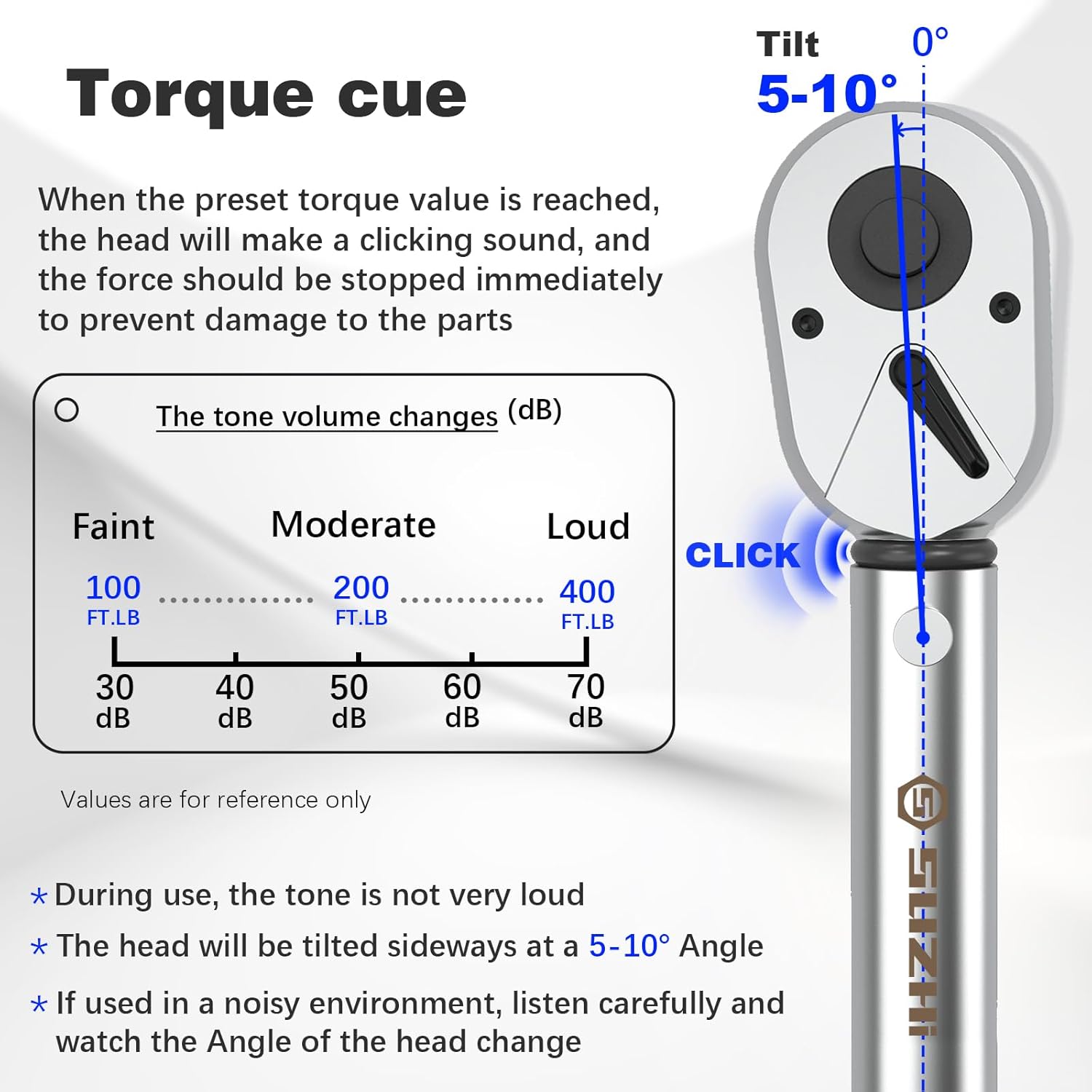 3/4'' inch drive 100-400 ft lb/136-542N.M Torque Wrench 29.1'' Length, Alloy Aluminum Body & Cr-Mo Material Head