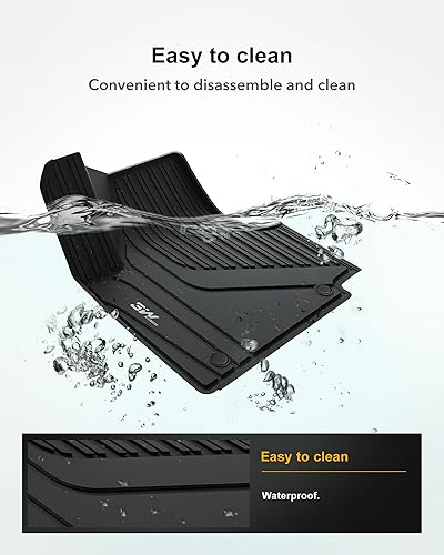 Miniatura 5 de 3W Alfombrillas para Hyundai Ioniq 5 2022-2024 (solo para consola móvil), revestimiento de suelo de TPE para todo tipo de clima, ajuste