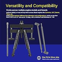 Vista 4 de Extractor de revestimiento de cilindro universal PT-6400-C y PT-6410-5 Kit de conversión ZTSE2536, herramienta de extracción de manguitos de motor