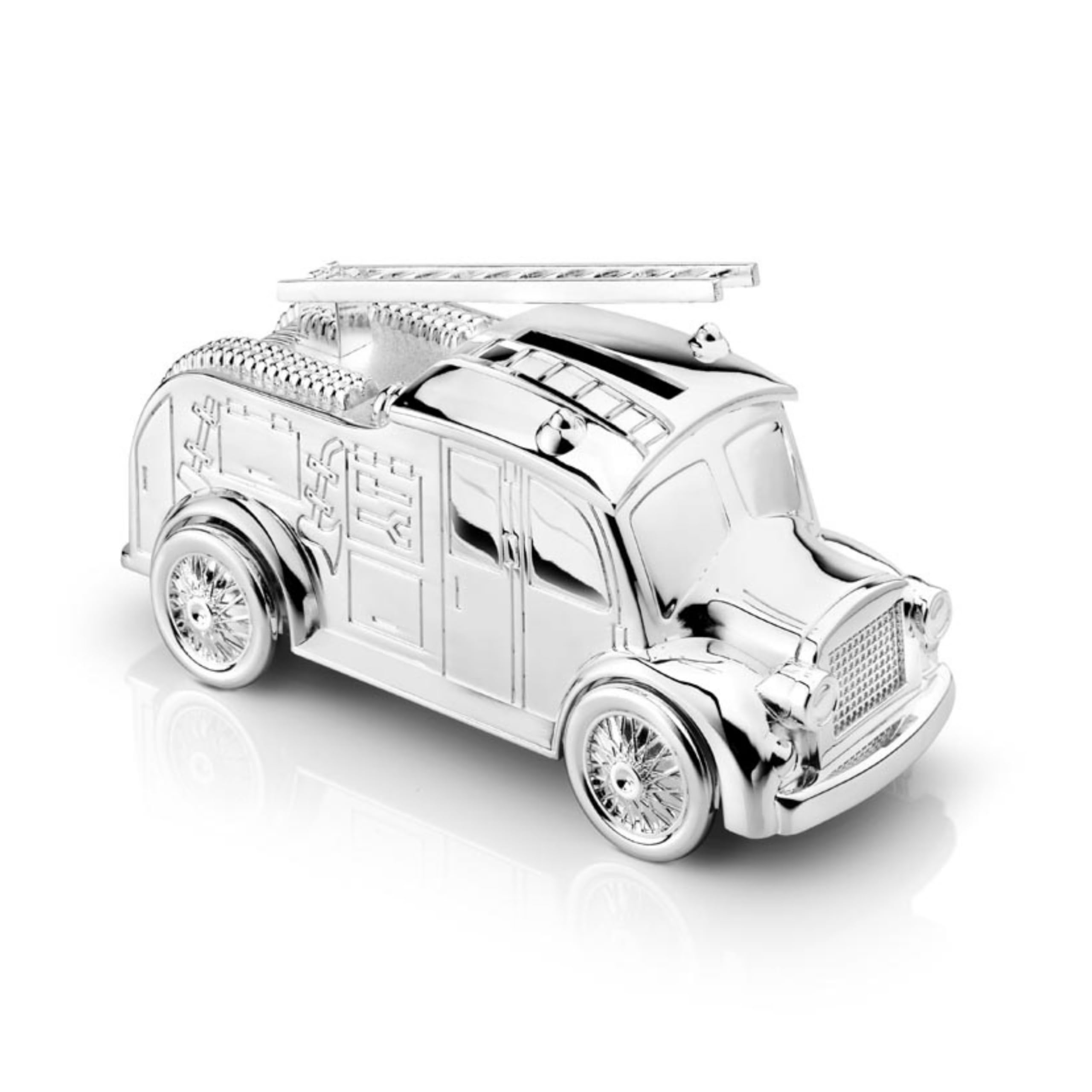 Zilverstad - Moneybox Fire Truck Silver Plated