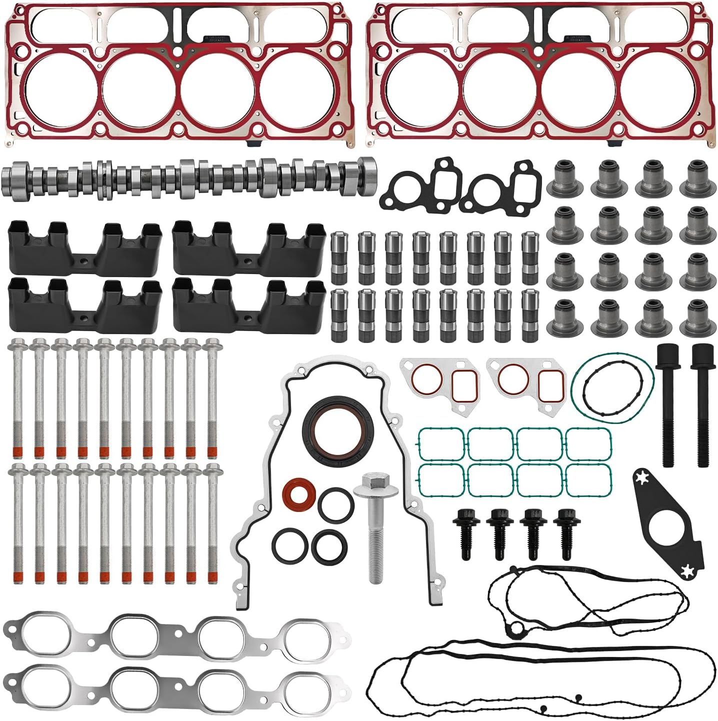 5.3 NON AFM DOD Disable Camshaft Lifter Kit Compatible with GMC Chevy 2014-2021 Silverado Suburban Express Camaro Tahoe Savana Sierra Yukon 5.3L V8, 12619823 12499225 HS26744PT