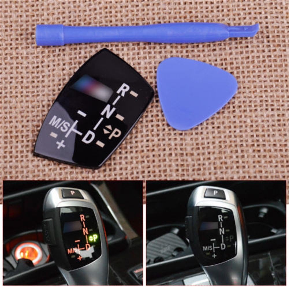 Gear Shift Knob Panel Sticker LHD Models at for BMW X1 X3 X5 X6 F01 F10 F30 F35 F18 GT 1 3 5 6 7(Long Type) (Long)
