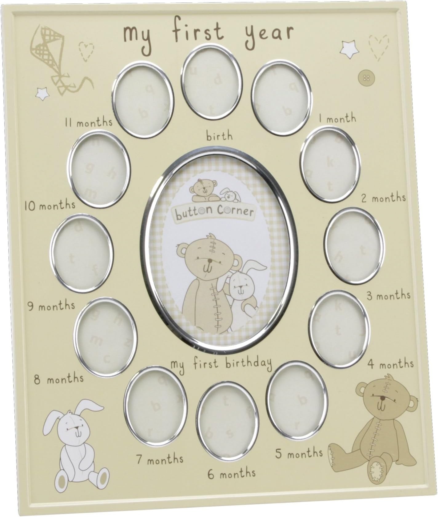 Aluminium Photo Frame "My First Year" New Born Baby CG784
