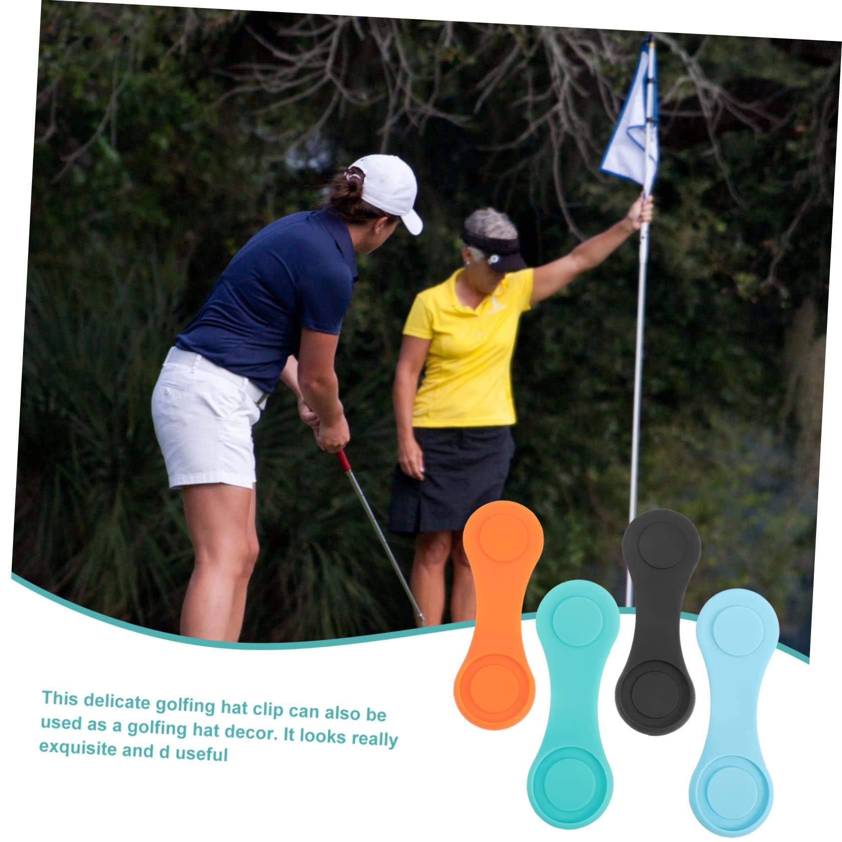 Hemobllo Clip per Cappello Silicone Marker Magnetici per Palline Golf Accessori Pratici E Decorativi per Golfisti