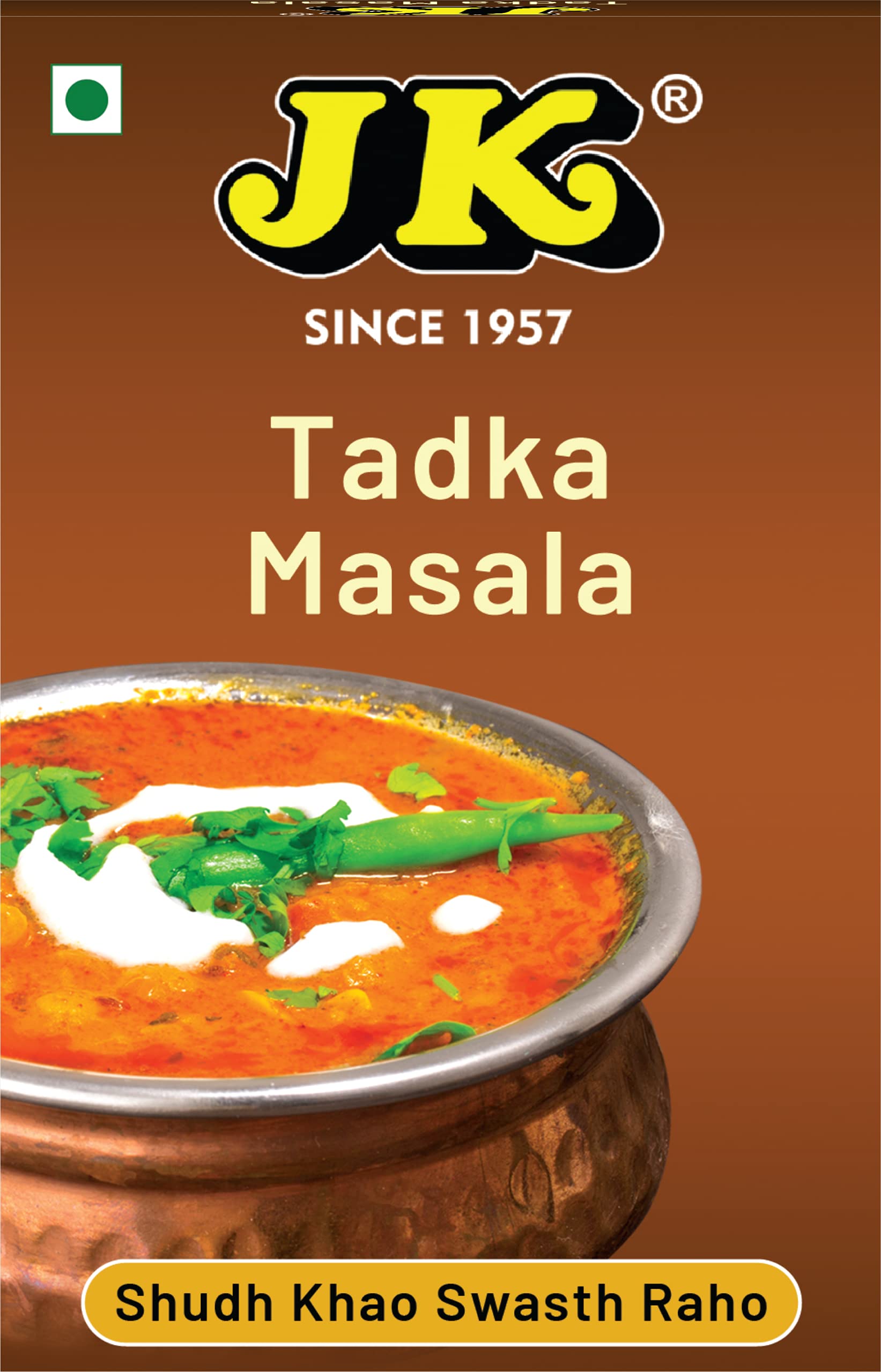 See full amazon price history chart for JK Tadka Masala Powder/Blended Spices/For Delicious & Flavourful Cooking/No Artificial Flavour Added (100g Box Pack of 1) JK Tadka Masala Powder/Blended Spices/For Delicious & Flavourful Cooking/No Artificial Flavour Added (100g Box Pack of 1) (B098PDPXZG) Amazon Price History, Amazon Price Tracker