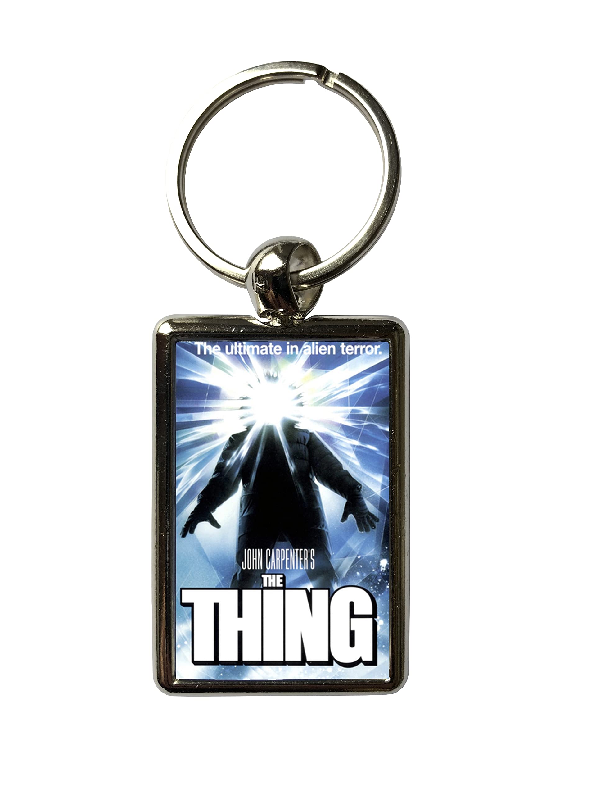 Super Universe Unisex Multicolored The Thing Horror Movie Metal Keyring – Classic Sci-Fi Horror Collectible