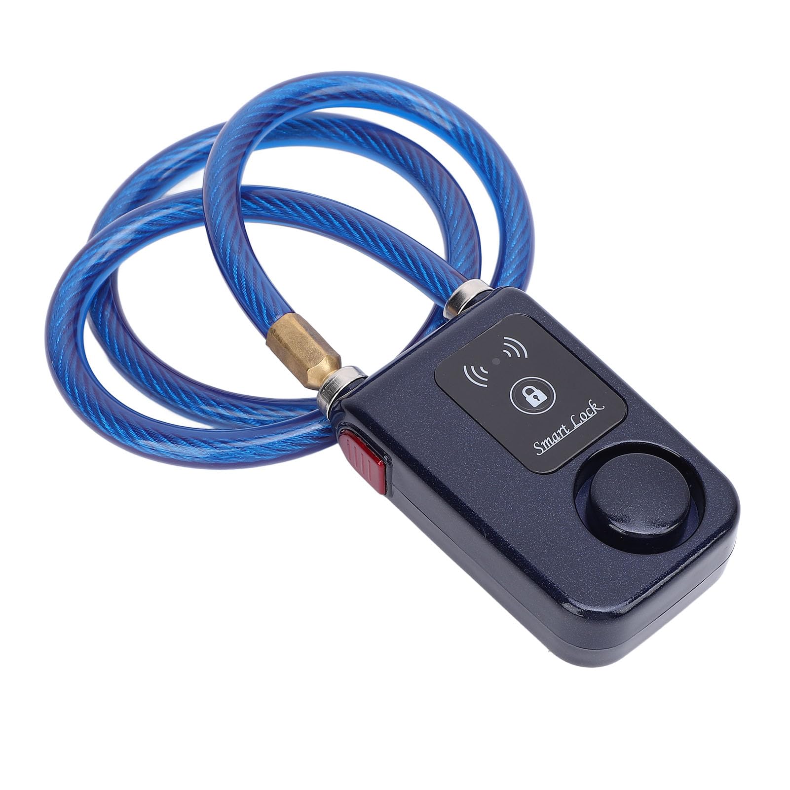 Generic Lucchetto per Moto Bluetooth Senza Chiave con Allarme Vibrazione Regolabile Antifurto per Appassionati di Guida Acciaio ABS Resistente All'acqua IP44 (BLUE)