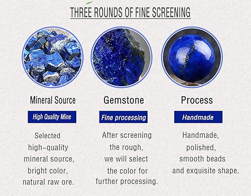 Miniatura 7 de Doitory - Pulsera difusora de aceites esenciales de aromaterapia de 0315in piedra natural con cuentas de yoga y piedra natural 21001 Piedra