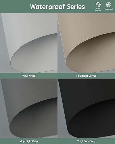 Miniatura 142 de Yoolax Persianas motorizadas con control remoto, persianas inteligentes opacas para ventanas, persianas enrollables motorizadas, persianas Tela