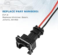 Vista 4 de 8 piezas de conector de inyector de combustible EV1 OBD1 enchufe arnés de cable de cableado coleta telar clip corte para RC, Bosch, Honda, Ford