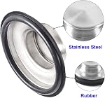 Garbage Disposal Stopper, 3.35 inch Kitchen Sink Stopper, Stainless Steel Universal Garbage Disposal Sink Drain Plug Cover for Insinkerator, Kitchenaid, Kohler, Waste King