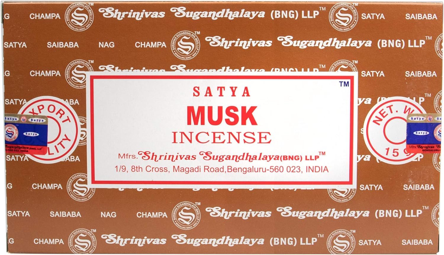 Satya Musk Incense Sticks (Pack of 120) (One Size) (Multicoloured)