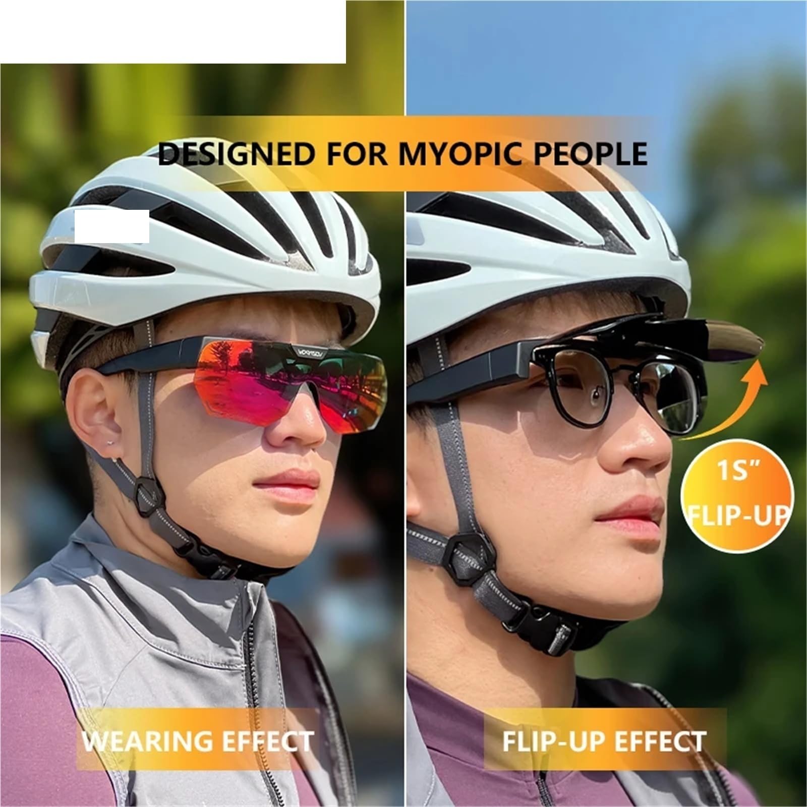 Gafas de ciclismo, gafas sol fotocromáticas, protección UV400 for conducir, senderismo Apto para uso en exteriores