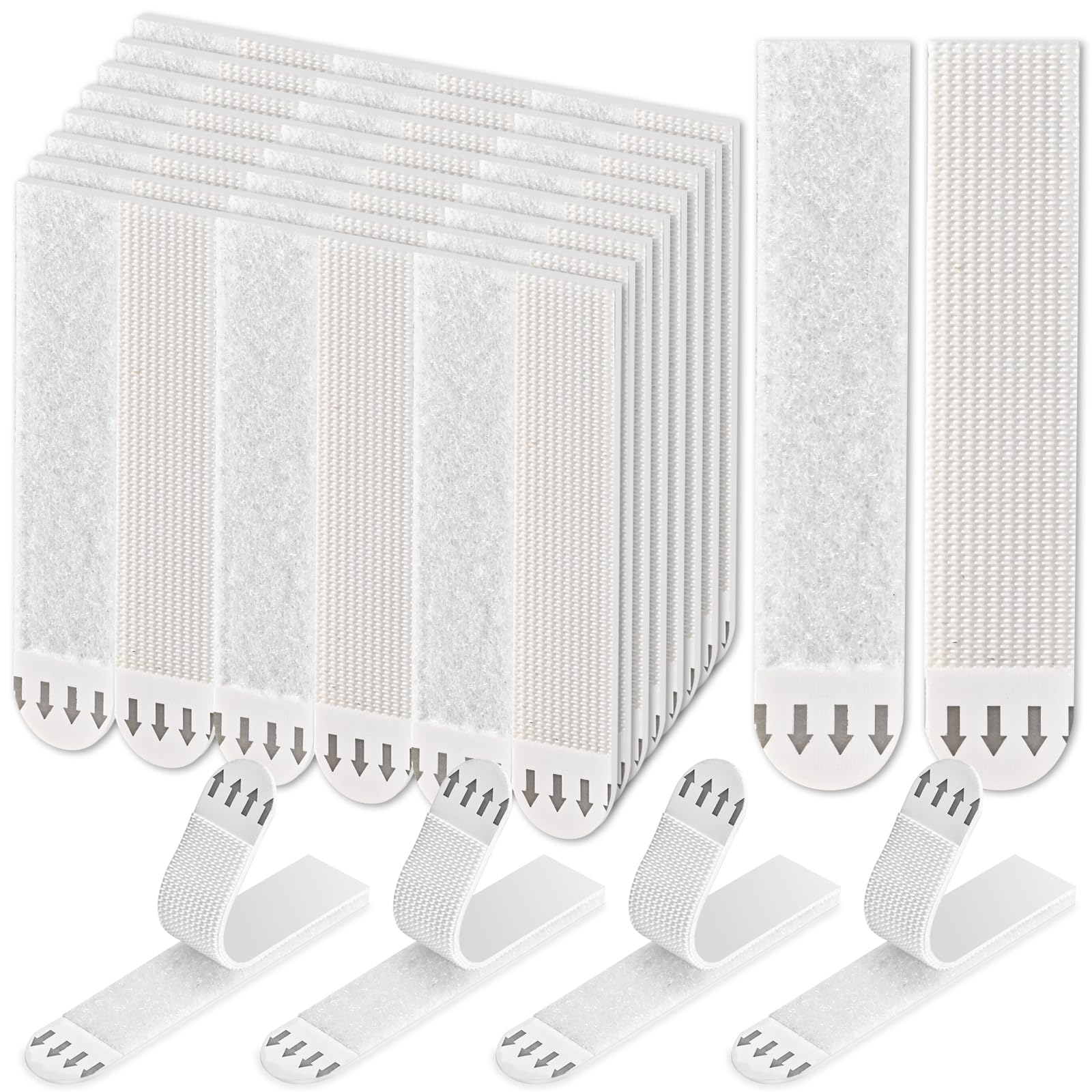 Picture Hanging Strips, 24 Pairs (48 Strips) Heavy Duty Large Picture Hanging Strips, Hang Pictures on The Wall Without Nails, Use to Hang Picture Frames and Christmas Hooks for Hanging Pictures