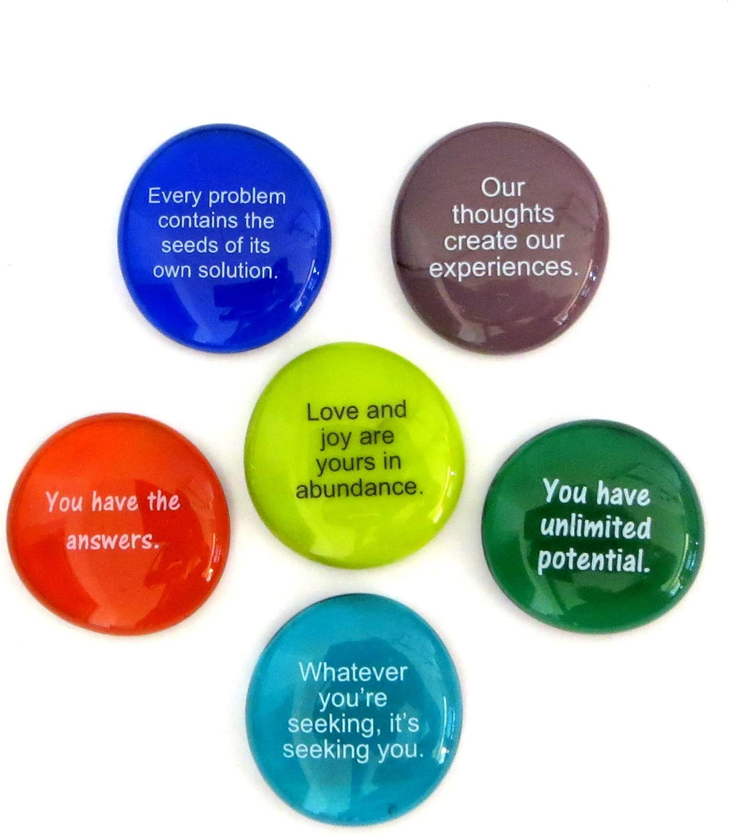 Lifeforce GlassDestiny Stones II, Create Your Own Future with These Encouraging and Motivational Messages on Glass Stones