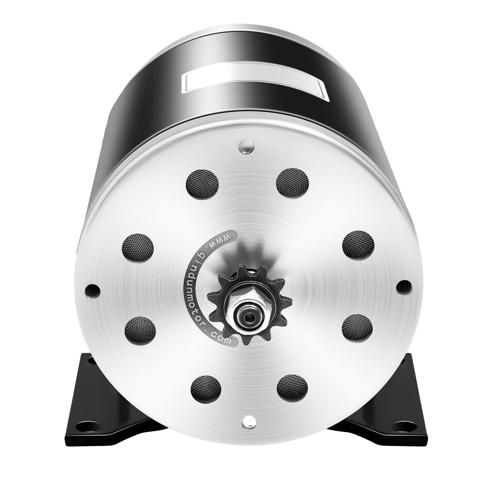 Motor eléctrico DC para bicicleta eléctrica Go-Kart Quad E-Scooter Motor de cepillo negro plata 1000W 36V 3000RPM