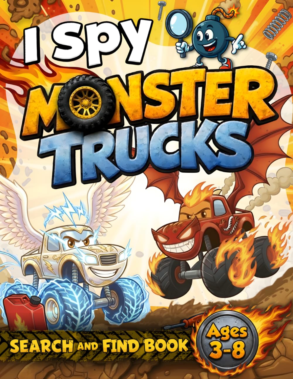 I Spy Monster Trucks Book for Kids Ages 3-8: Search & Find Hidden Clues to Boost Focus, Observation, and Fun! (Monster Truck Universe)