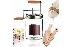 Dazey Butter Churn- Cheese Cloth and Beech Wood BUTTER PADDLES INCLUDED- Hand...