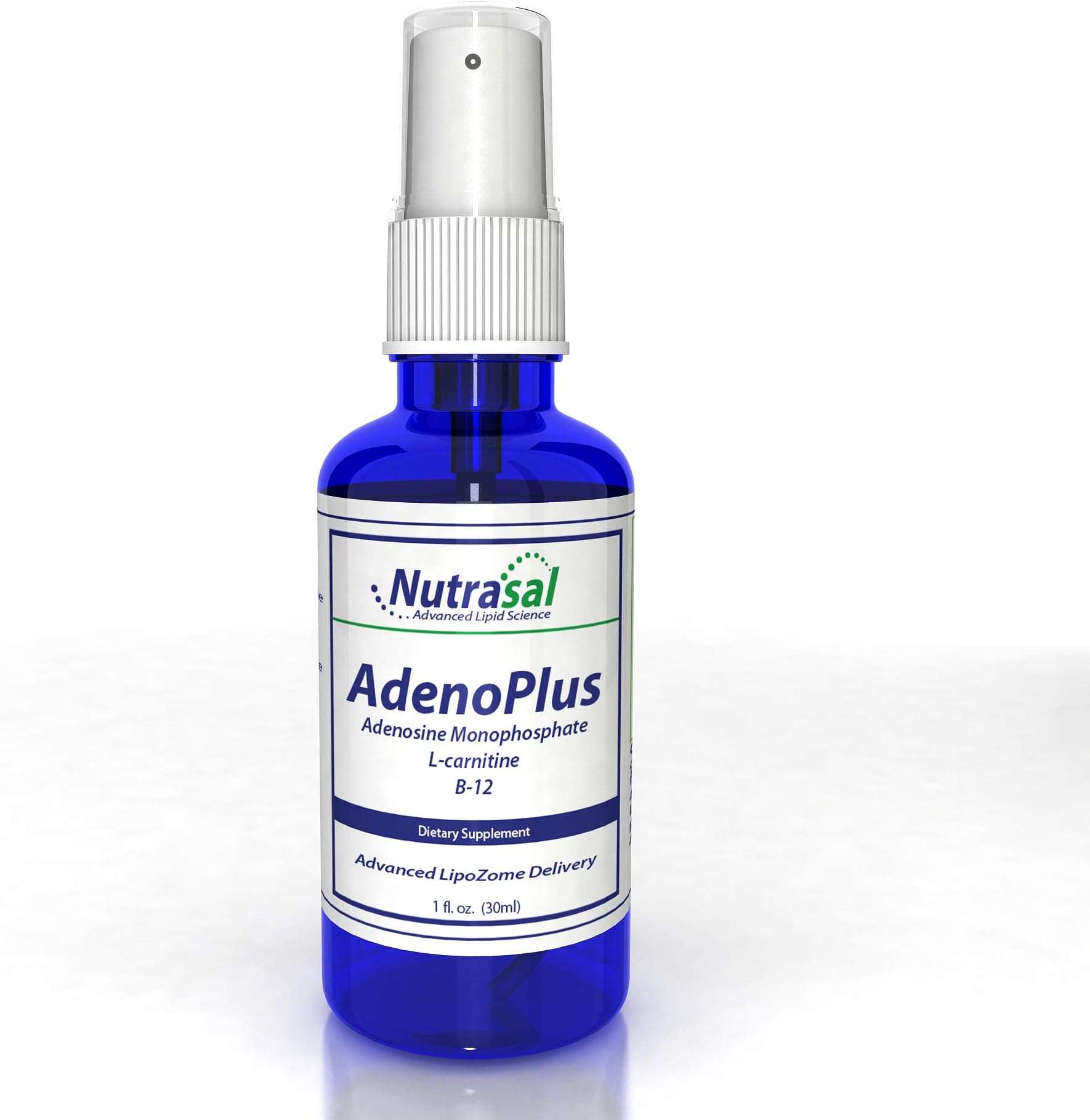 AdenoPlus Sublingual Liposome Sray of Adenosine Monophosphate, Vitamin B12, and L-Carnitine