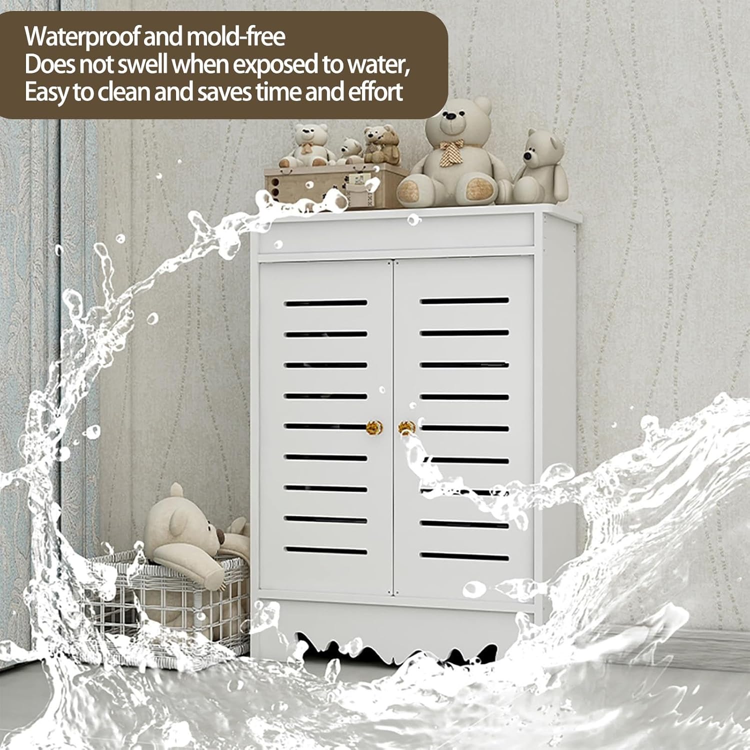 Radiator Cover,Heating Cabinet Shelf Protective Accessories Decorative Heater Cover, Floor-Standing Radiator Covers for Home Bedroom, Bathroom,Living Room(20x24x8in/50x60x20cm)