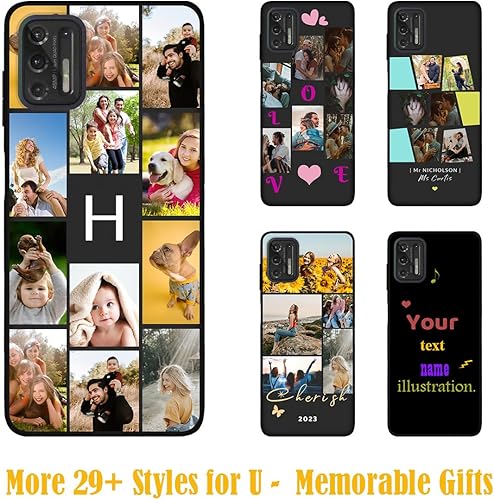 Vista 229 de Funda personalizada para Motorola Moto G Stylus 2021 con nombre de foto, texto y foto, GStylus personalizado -21 funda suave y fina (negro) de 6.8