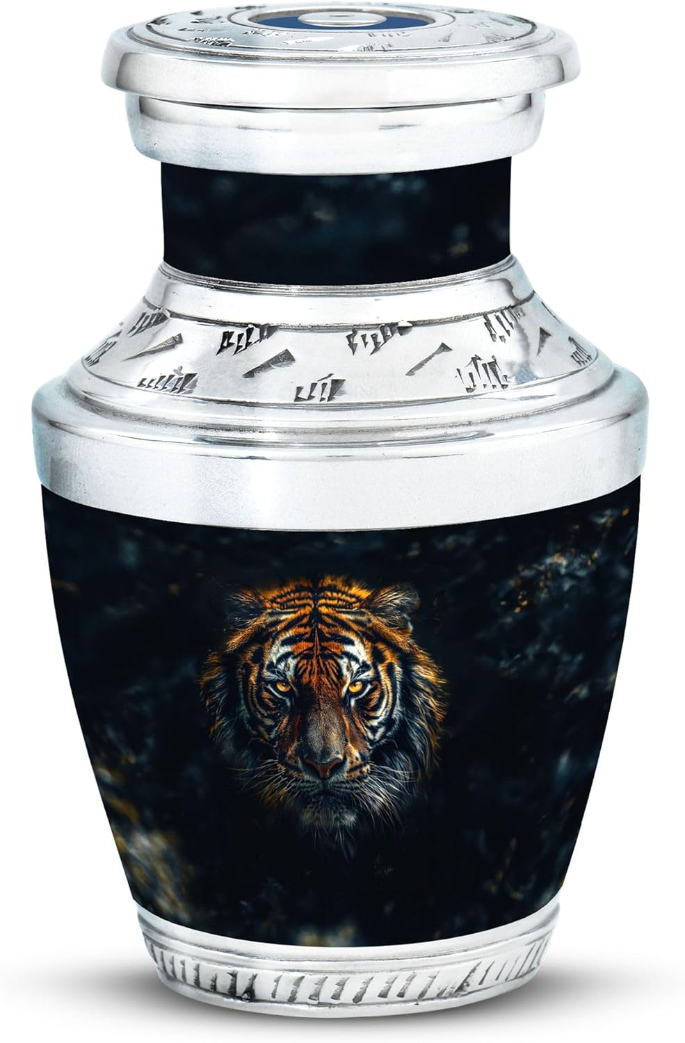 Tiger Urn - Mini Urns - Cremation Memorial - Cremation Urn for Ashes - Cremation Urns for Human Ashes Adult Male (3 inch Pack of 1)