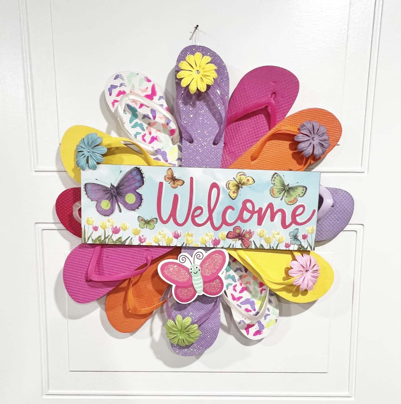 Wall Decor Flip Flop Door Wreath Flip Flop Wreath Summer Door
