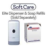 Vista 4 de Diversey 05487. Jabón de manos locionizado Soft Care, Recambio de cartucho BIB rosa perlado hidratante para dispensador Elite, aroma floral, 33.8 fl