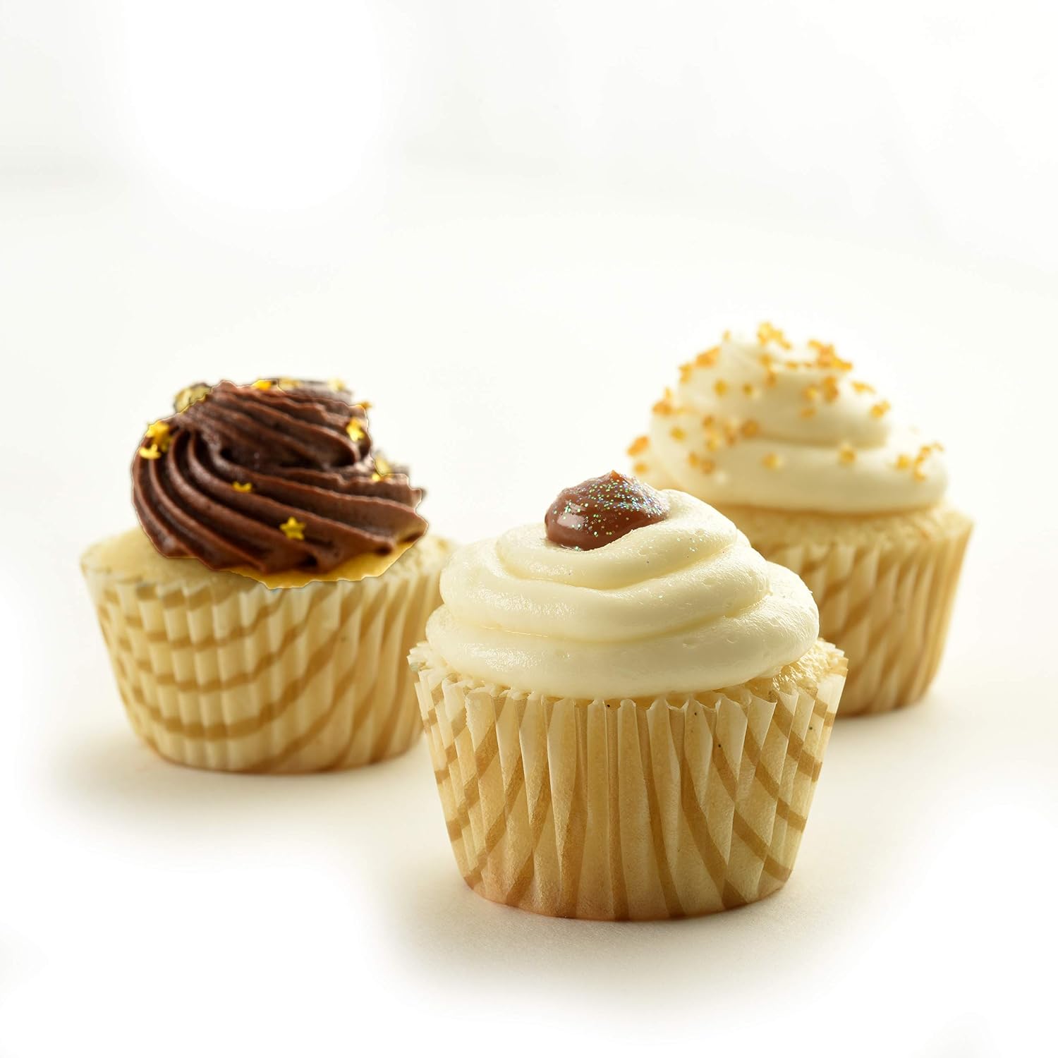 Norpro Gold Swirl Mini Cups, 100-Pack
