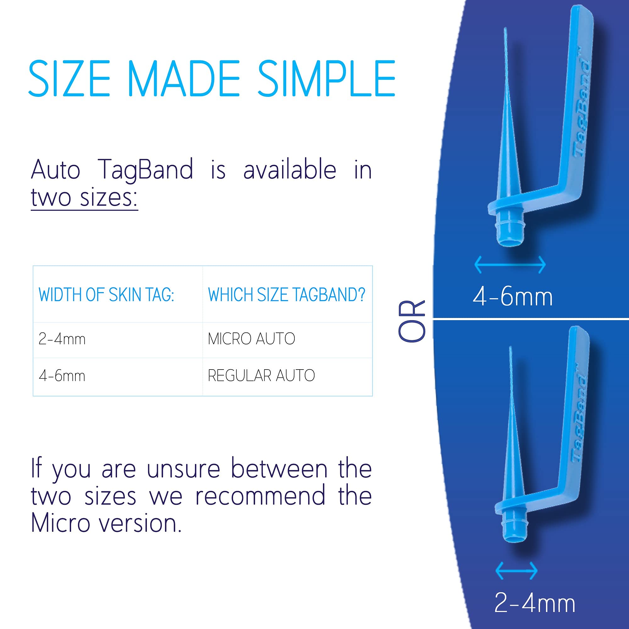 TagBand Skin Tag Remover Device for Large Skin Tags (Includes 10x