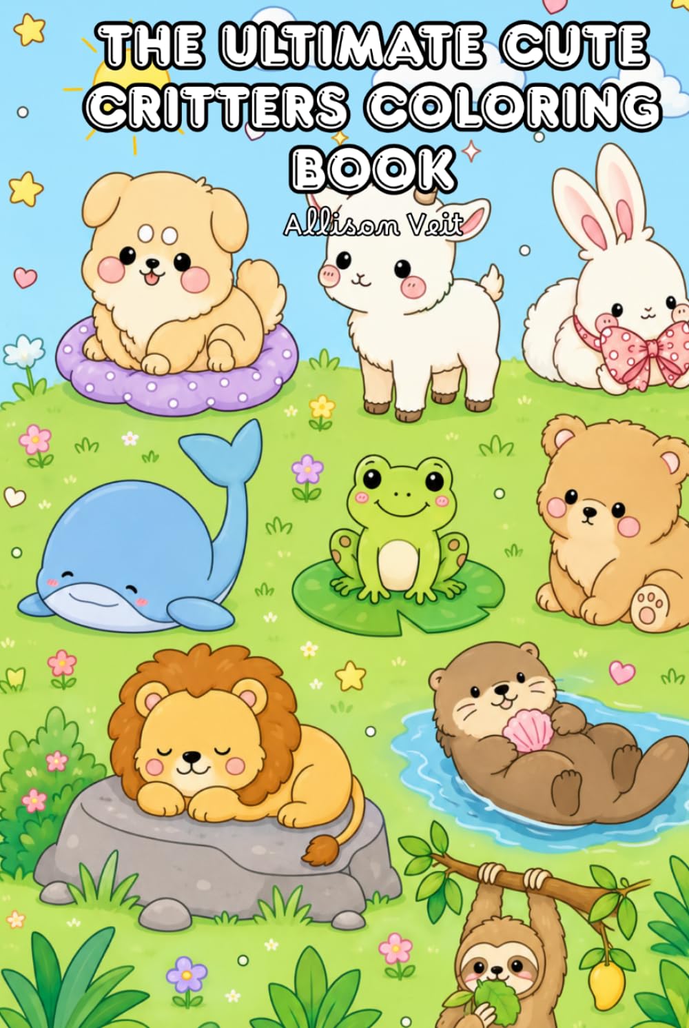 The Ultimate Cute Critters Coloring Book: 30+ Adorable Coloring Pages Featuring Woodland Animals, Pets, Jungle Cats, and Cute Animal Adventures