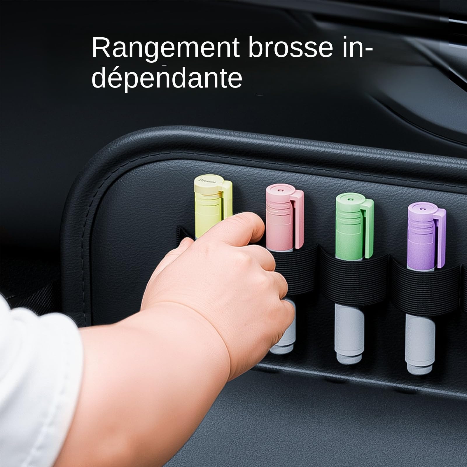 Plateau De Voiture Pour,Tablette De En Similicuir Pour Siège Auto Bébé | Support Pour Tablette Organisateur De Bureau Pour Genoux Avec Gobelet À Collations Pour Enfant Et