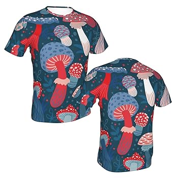 Amazon | [COOLEAD] Tシャツ きのこ キノコ しいたけ (1) アニメ