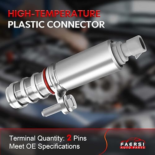 Miniatura 6 de FAERSI 12655420 12655421 Actuador de posición del árbol de levas de admisión y escape Solenoide VVT VVT para 2004-2017 GM Chevy HHR Malibu Cobalt