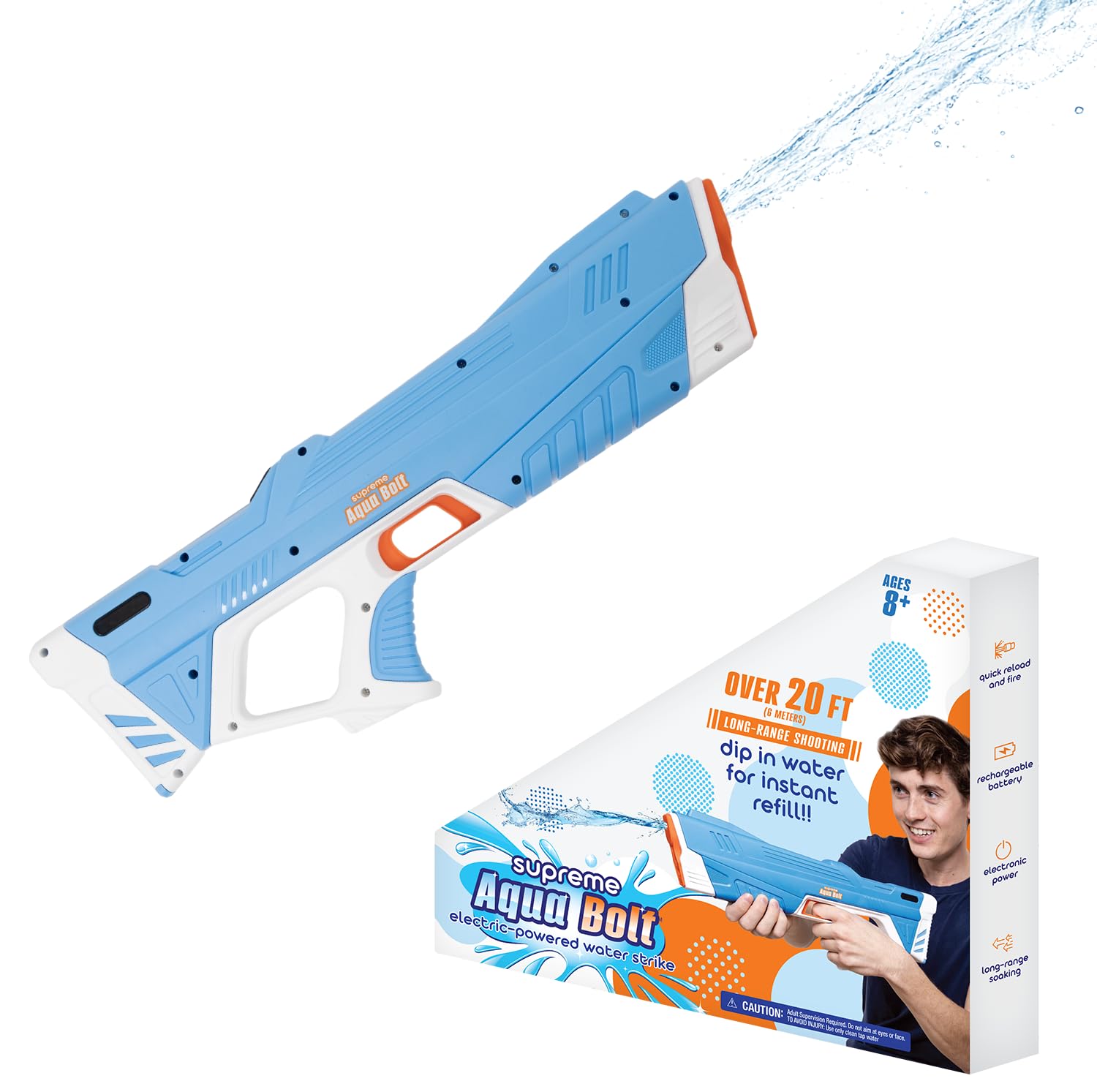 Amazon.com: Supreme Sports Aqua Bolt | Electric Water Blaster with