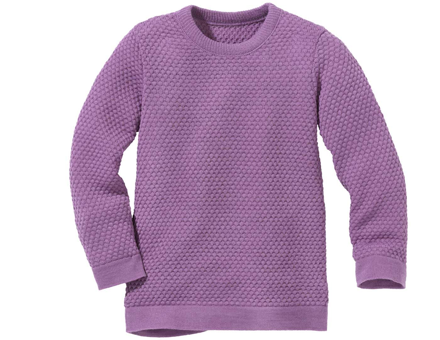 Disana WABENSTRICK-Pullover, Leichter Pullover für Frühling und Sommer | 100% Bio-Merinowolle GOTS, IVN Best | Kleinkind Kind Unisex | Made in Germany
