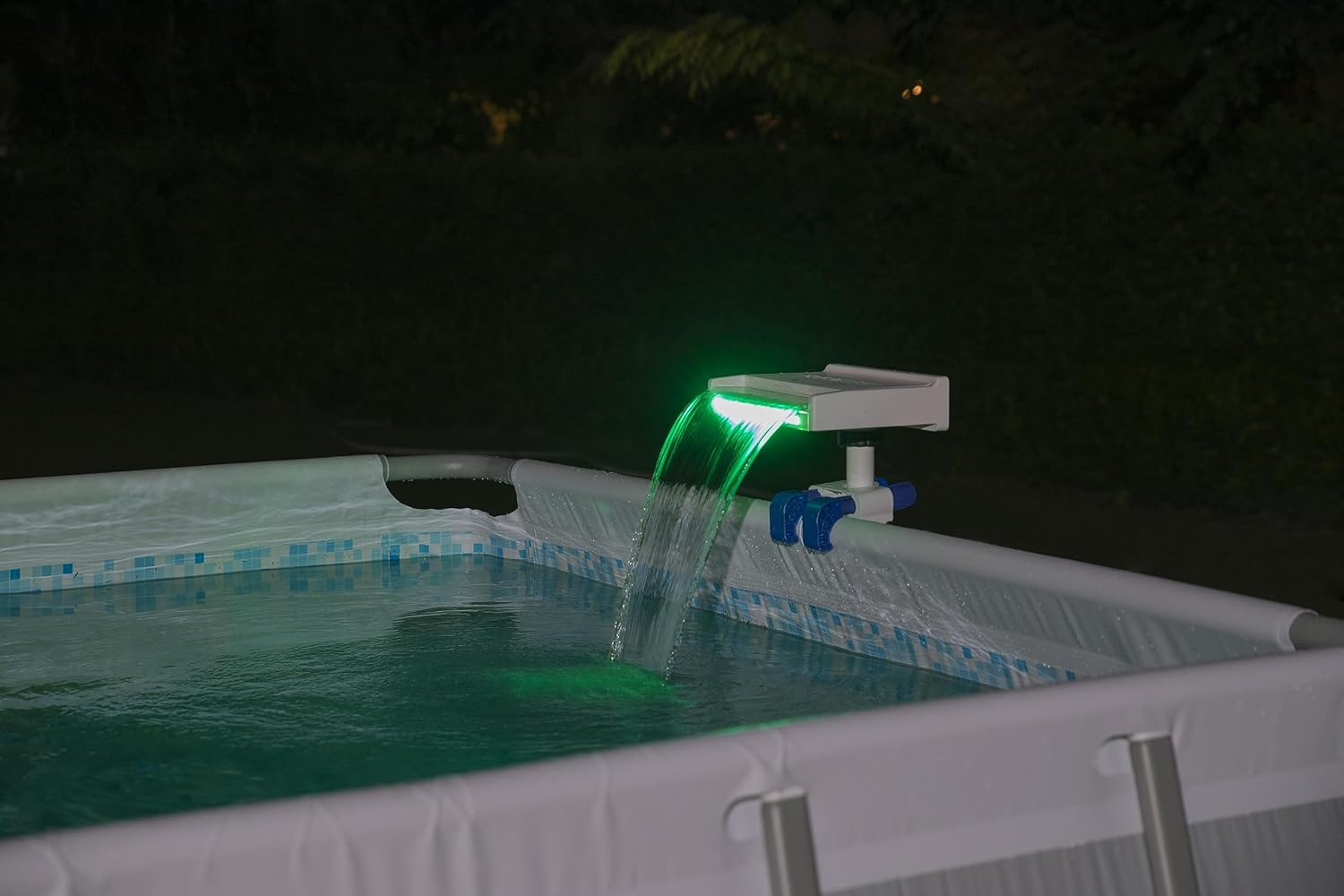 Bestway Flowclear Soothing LED Waterfall | Made for Above Ground Swimming Pools | Features 8 Different Color Modes