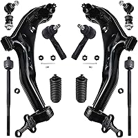 Vista 418 de Detroit Axle - Kit de suspensión frontal de 10 piezas para Dodge Avenger 2008-2014, Chrysler Sebring 2007-2010, 2 brazos de control inferiores, 2